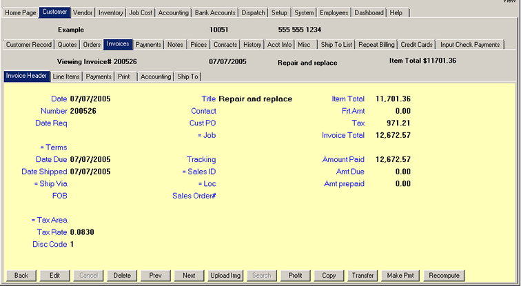 Plain Invoice